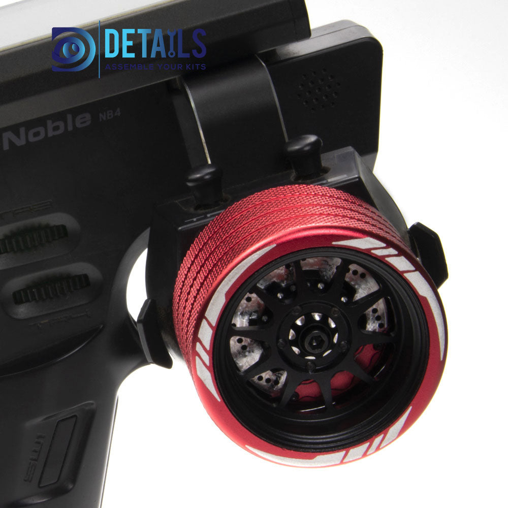 Metal RC Transmitter Steering Handwheel for FlySky NB4 SANWA MT4 FUTABA 3PV WFLY X9