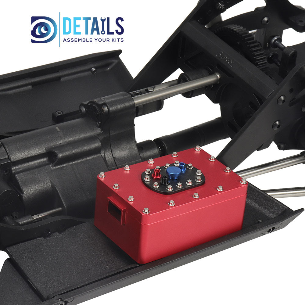 Aluminum CNC Scale Fuel Cell Receiver Box 60*40*26mm