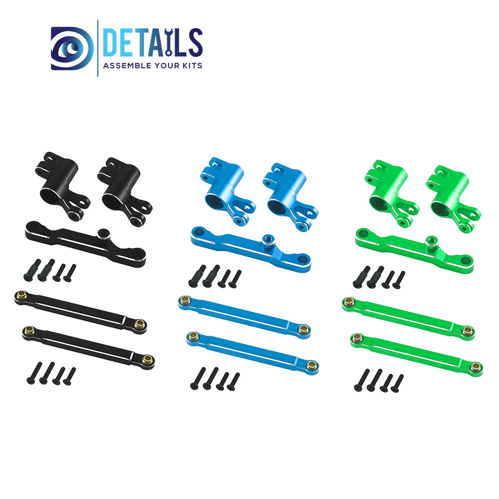 Hobby Details 7075 Aluminum Steering Set For  For TRX MINI MAXX BL-2s 4WD Brushless Monster Truck 107154-1 Upgrade Parts