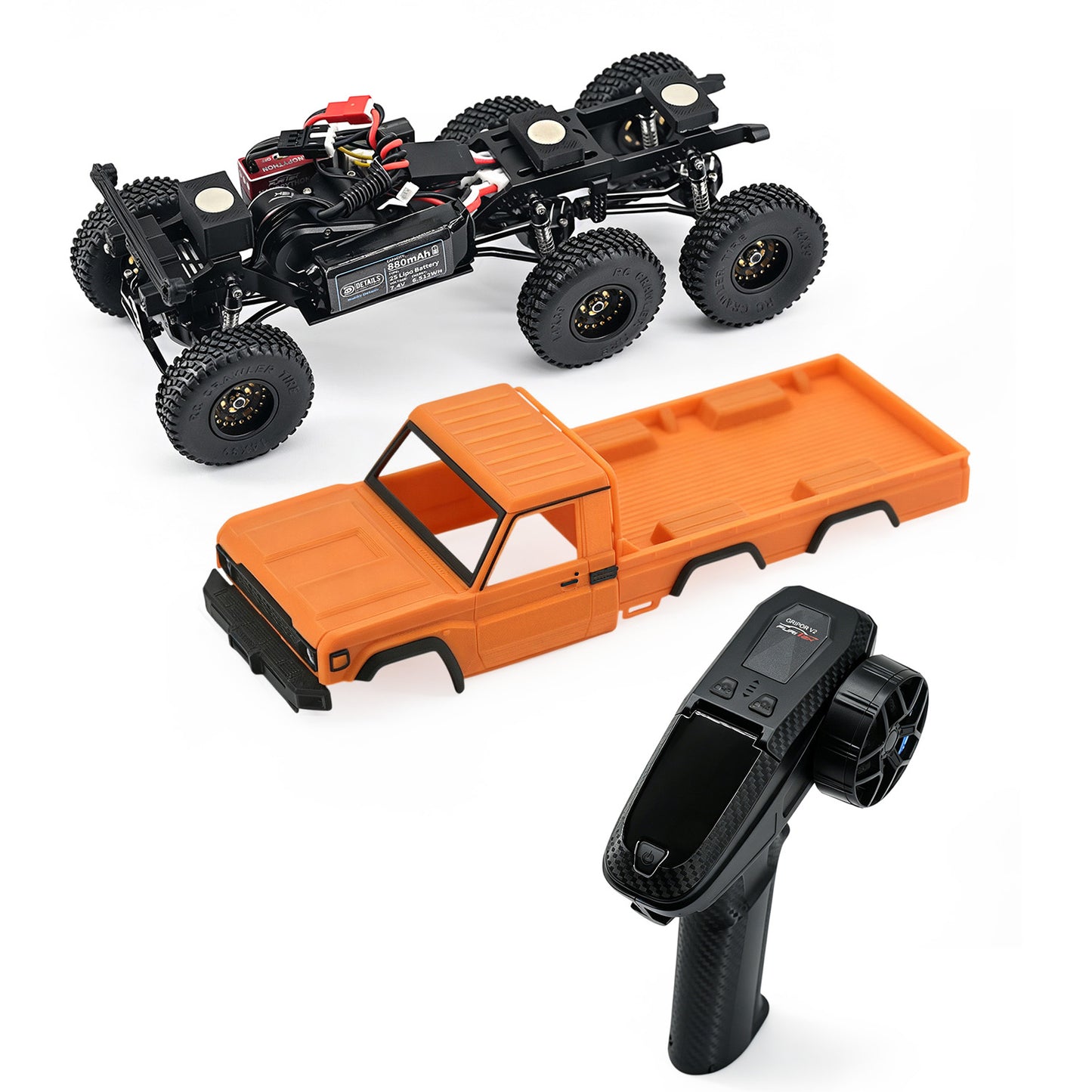 SCX30 6X6 Chassis KIT Upgrading Set with 3D Print LC79 Body