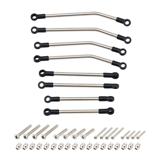 Hobbydetails Stainless Steel Chassis Links Steel Steering Links  For SCX30 Tacoma