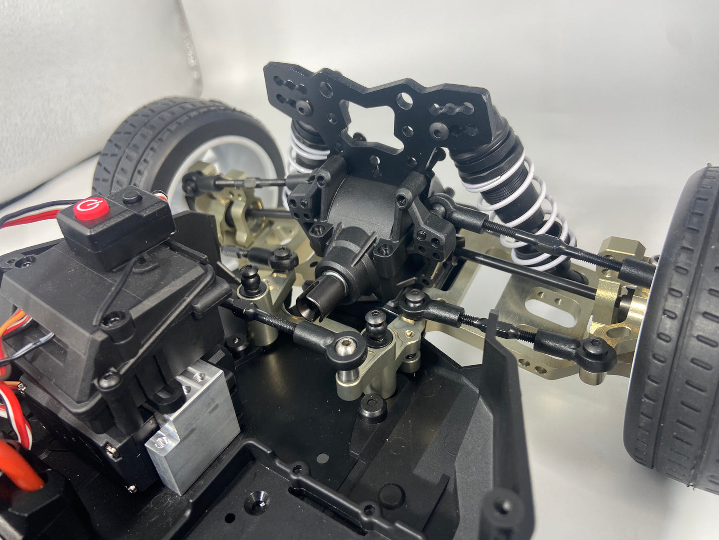 Hobby Details 7075 Aluminum hard oxidation Steering Set Steering&Rods Set for Cen Racing 1/8 RC Car Upgrades Parts 3pcs/set