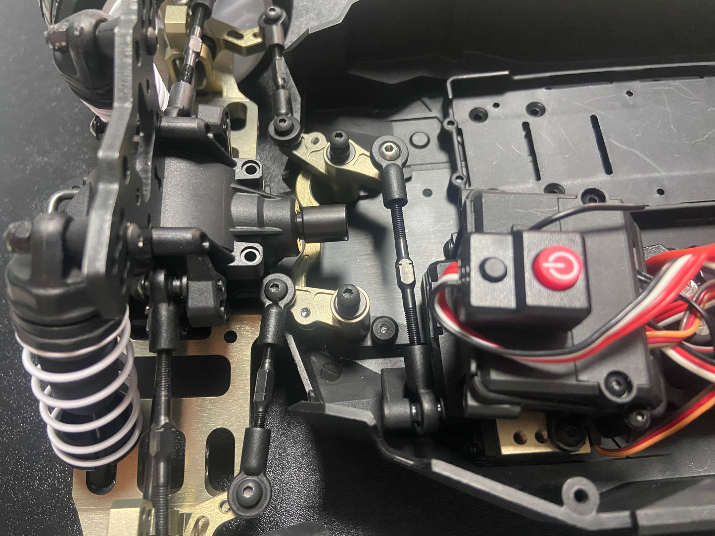 Hobby Details 7075 Aluminum hard oxidation Steering Set Steering&Rods Set for Cen Racing 1/8 RC Car Upgrades Parts 3pcs/set