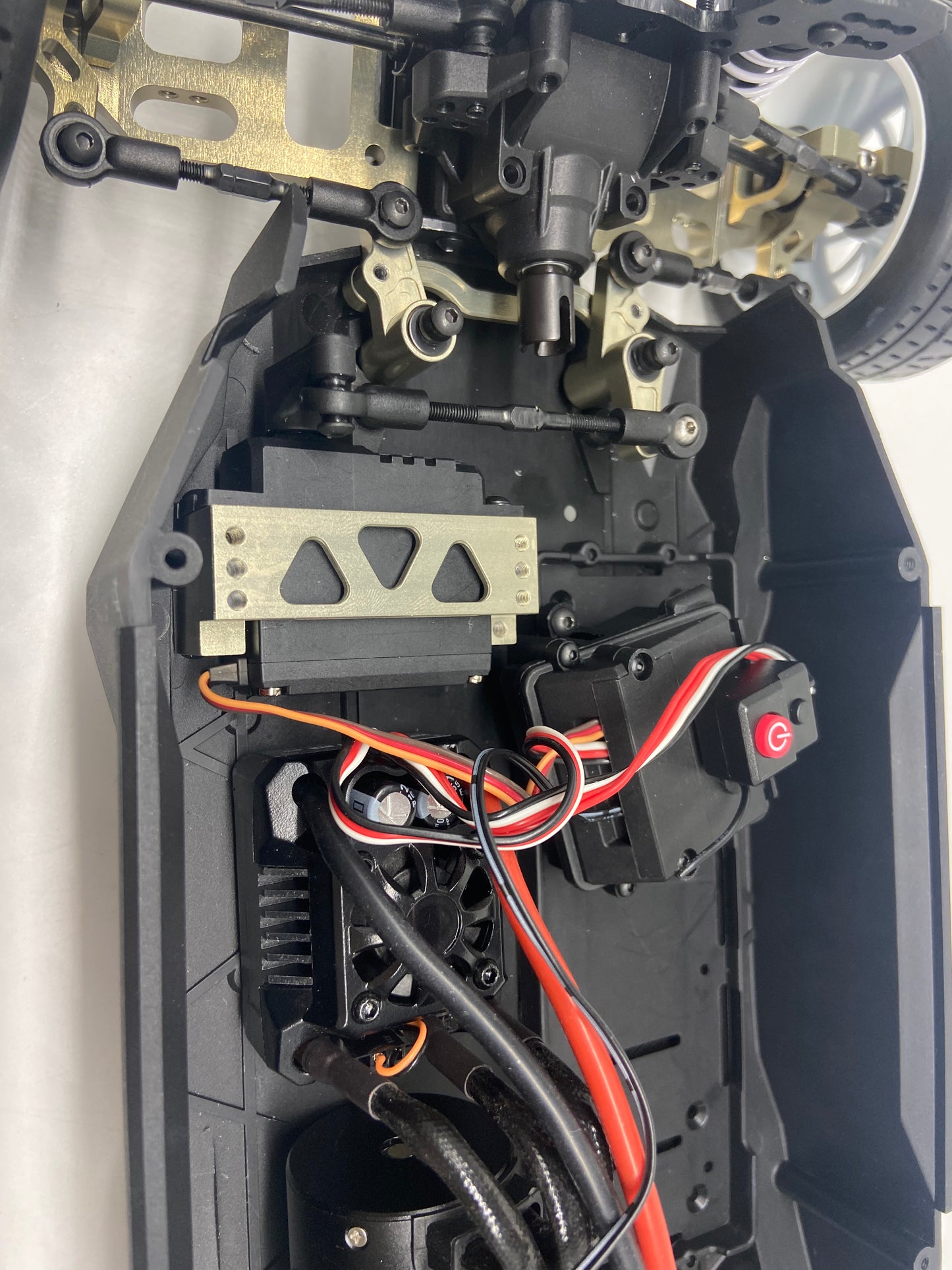 Hobby Details 7075 Aluminum hard oxidation Servo Mount for Cen Racing 1/8 RC Car Upgrades Parts 1pcs