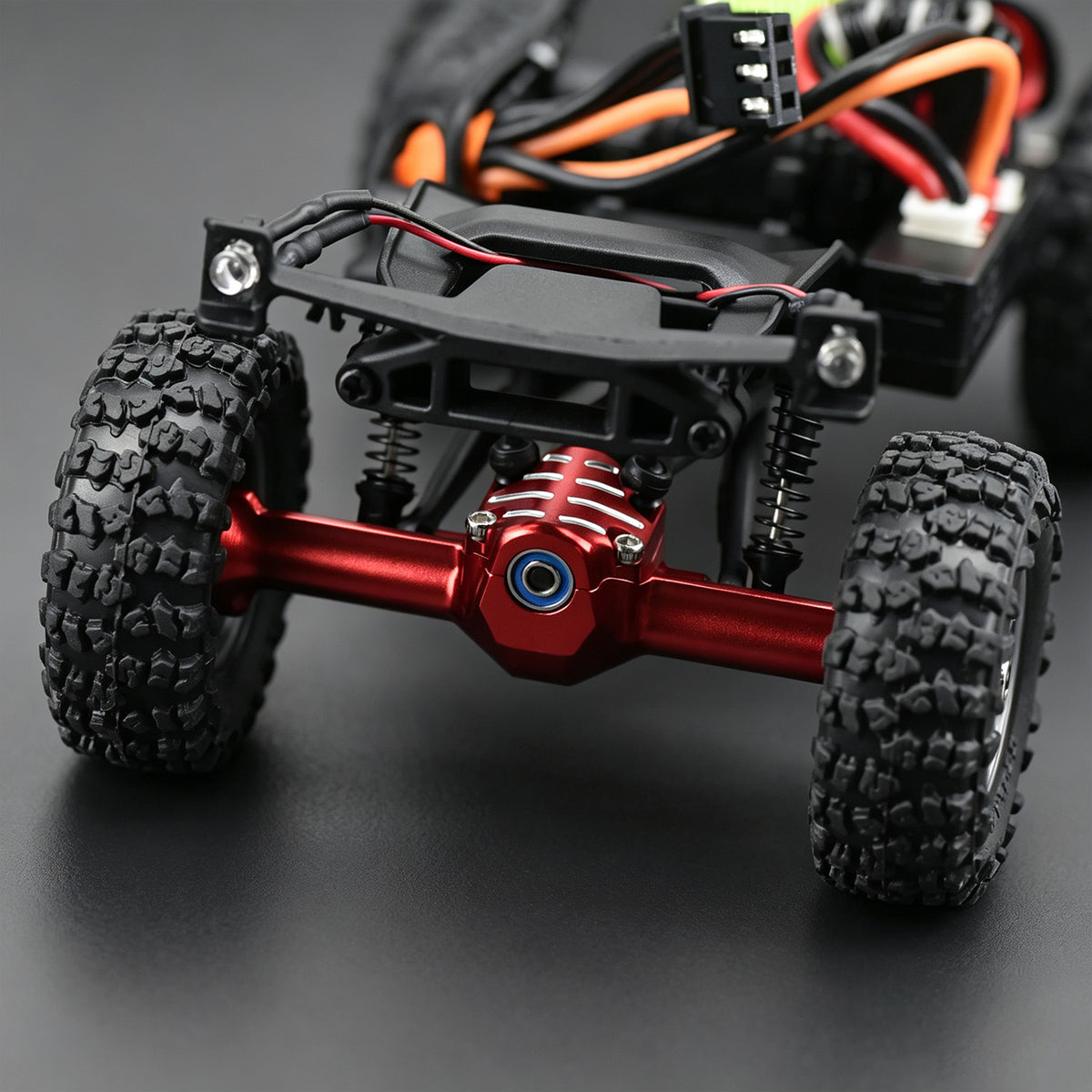 Aluminum  Front Rear Axle with Brass Kunckles/Steering Link/Gear/Bearing/CVD Whole Set for SCX30 Cars Upgrade Parts