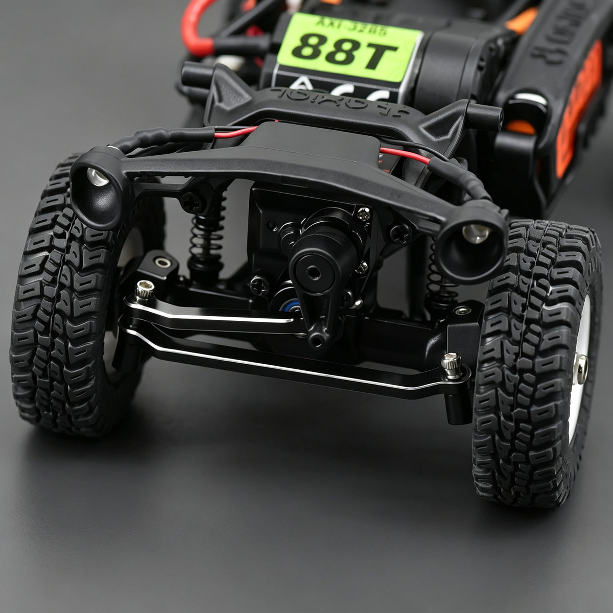 Aluminum  Front Rear Axle with Brass Kunckles/Steering Link/Gear/Bearing/CVD Whole Set for SCX30 Cars Upgrade Parts