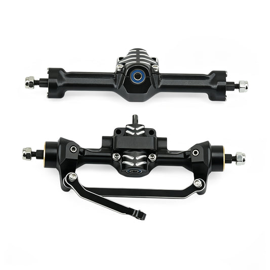 Aluminum  Front Rear Axle with Brass Kunckles/Steering Link/Gear/Bearing/CVD Whole Set for SCX30 Cars Upgrade Parts