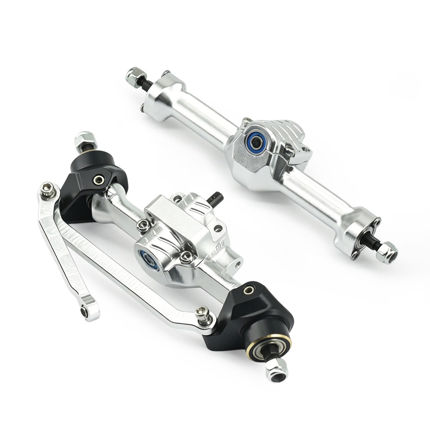 Aluminum  Front Rear Axle with Brass Kunckles/Steering Link/Gear/Bearing/CVD Whole Set for SCX30 Cars Upgrade Parts