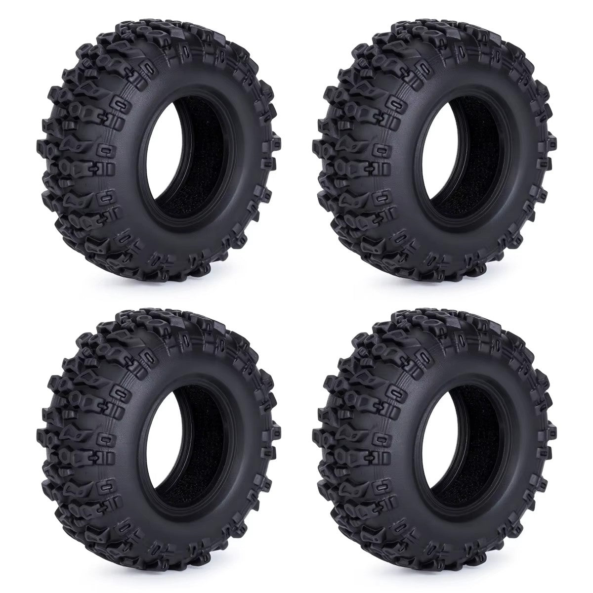 Hobby Details Aluminum 0.7" Beadlock Wheel & Tire Set for SCX30 Cars upgrade parts 4pcs/set