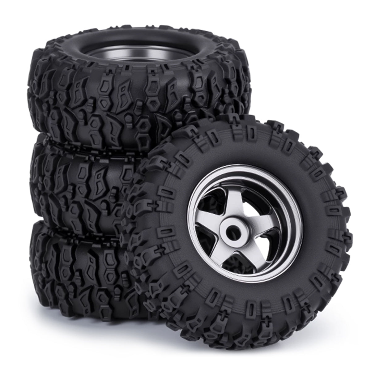 Hobby Details Aluminum 0.7" Off Set Beadlock Wheel &13x33 Smaller Tire Set for SCX30/AX30/C88442 Cars upgrade parts 4pcs/set