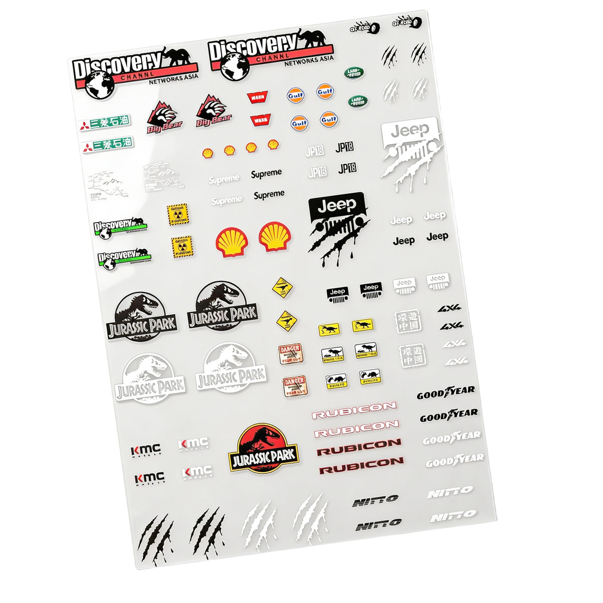 Hobbydetails Decal Sticker for SCX30 Jeep Wrangler/ Bronco/ K10