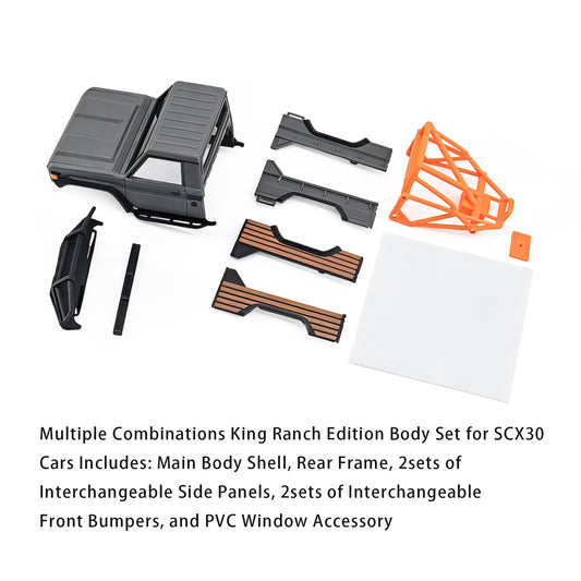 Hobbydetails King Ranch Edition Body with Roll Cage for Axial SCX30 Upgrade