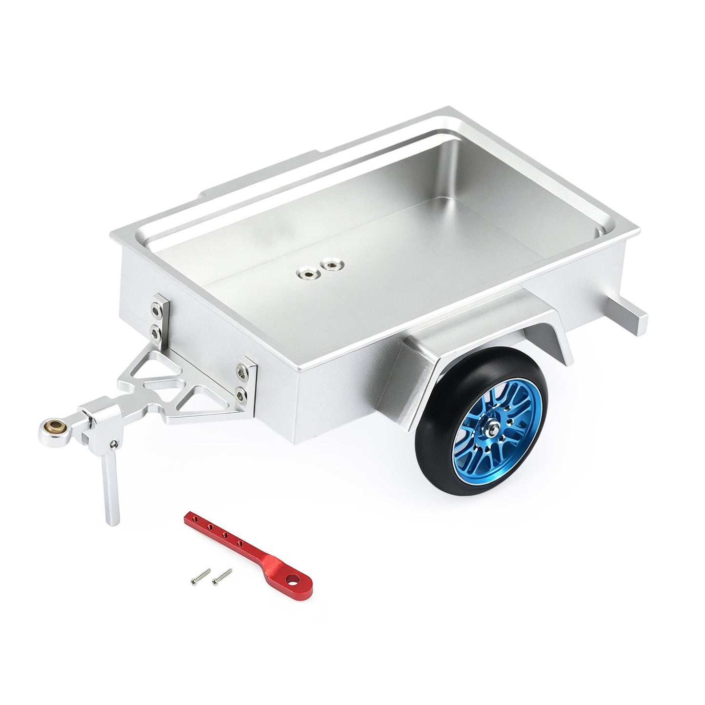 Hobbydetails Aluminum Trailer For 1:30 SCX30 Crawler Cars