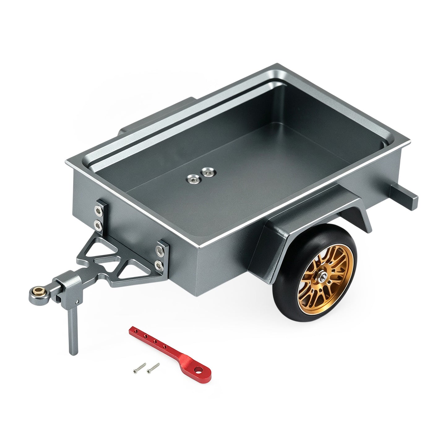 Hobbydetails Aluminum Trailer For 1:30 SCX30 Crawler Cars