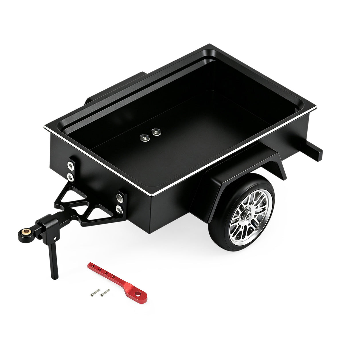 Hobbydetails Aluminum Trailer For 1:30 SCX30 Crawler Cars