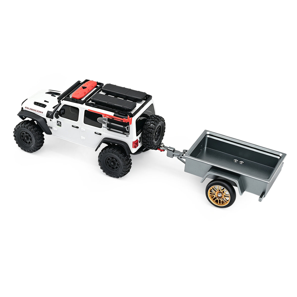 Hobbydetails Aluminum Trailer For 1:30 SCX30 Crawler Cars