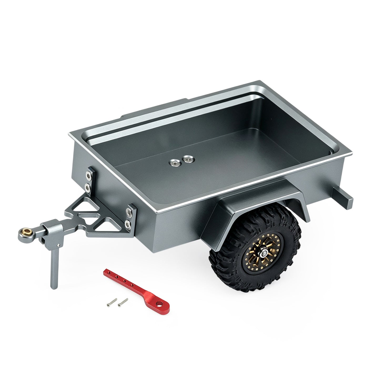 Hobbydetails Aluminum Trailer For 1:30 SCX30 Crawler Cars