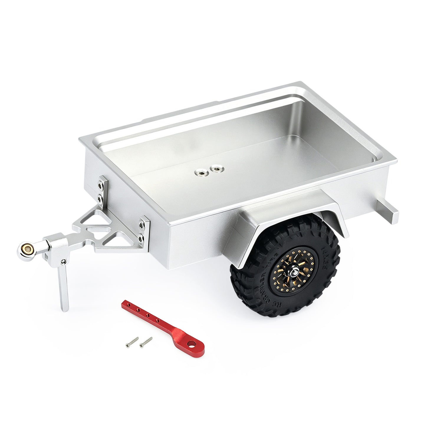 Hobbydetails Aluminum Trailer For 1:30 SCX30 Crawler Cars