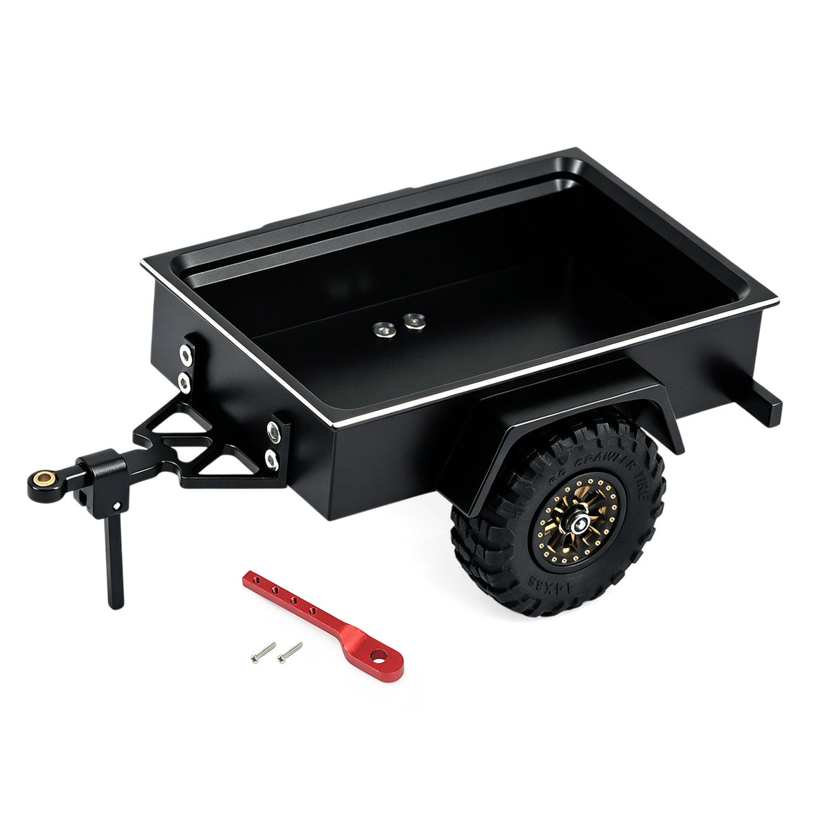 Hobbydetails Aluminum Trailer For 1:30 SCX30 Crawler Cars