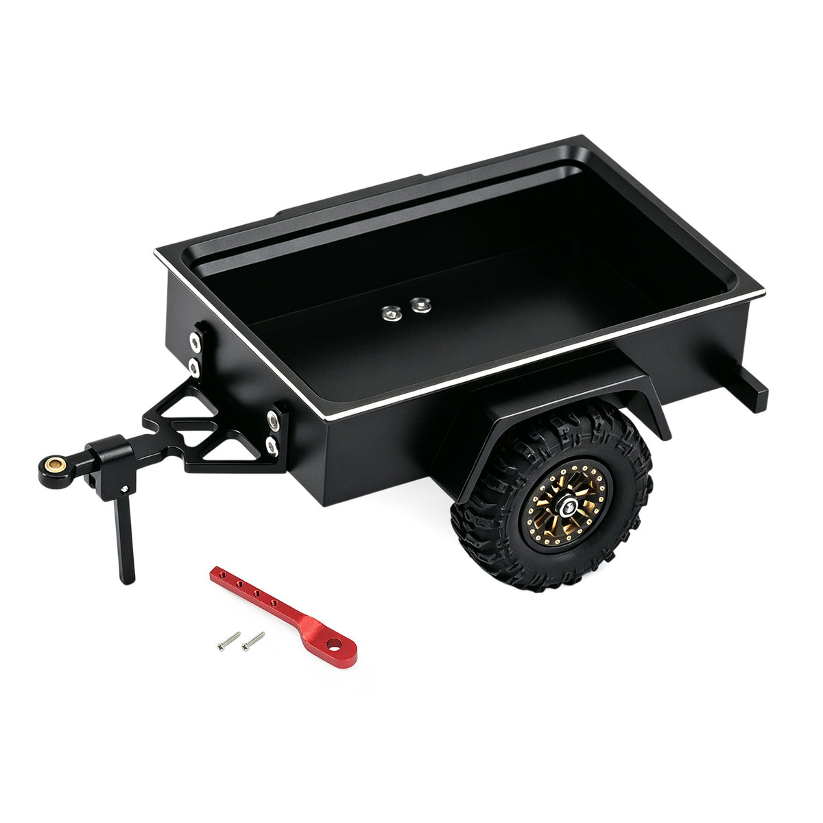 Hobbydetails Aluminum Trailer For 1:30 SCX30 Crawler Cars