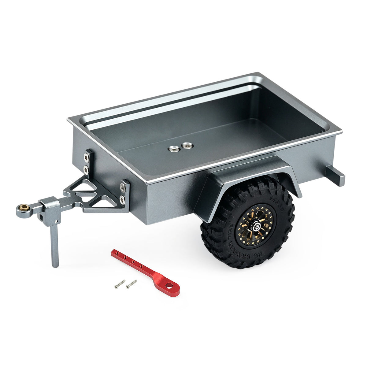 Hobbydetails Aluminum Trailer For 1:30 SCX30 Crawler Cars