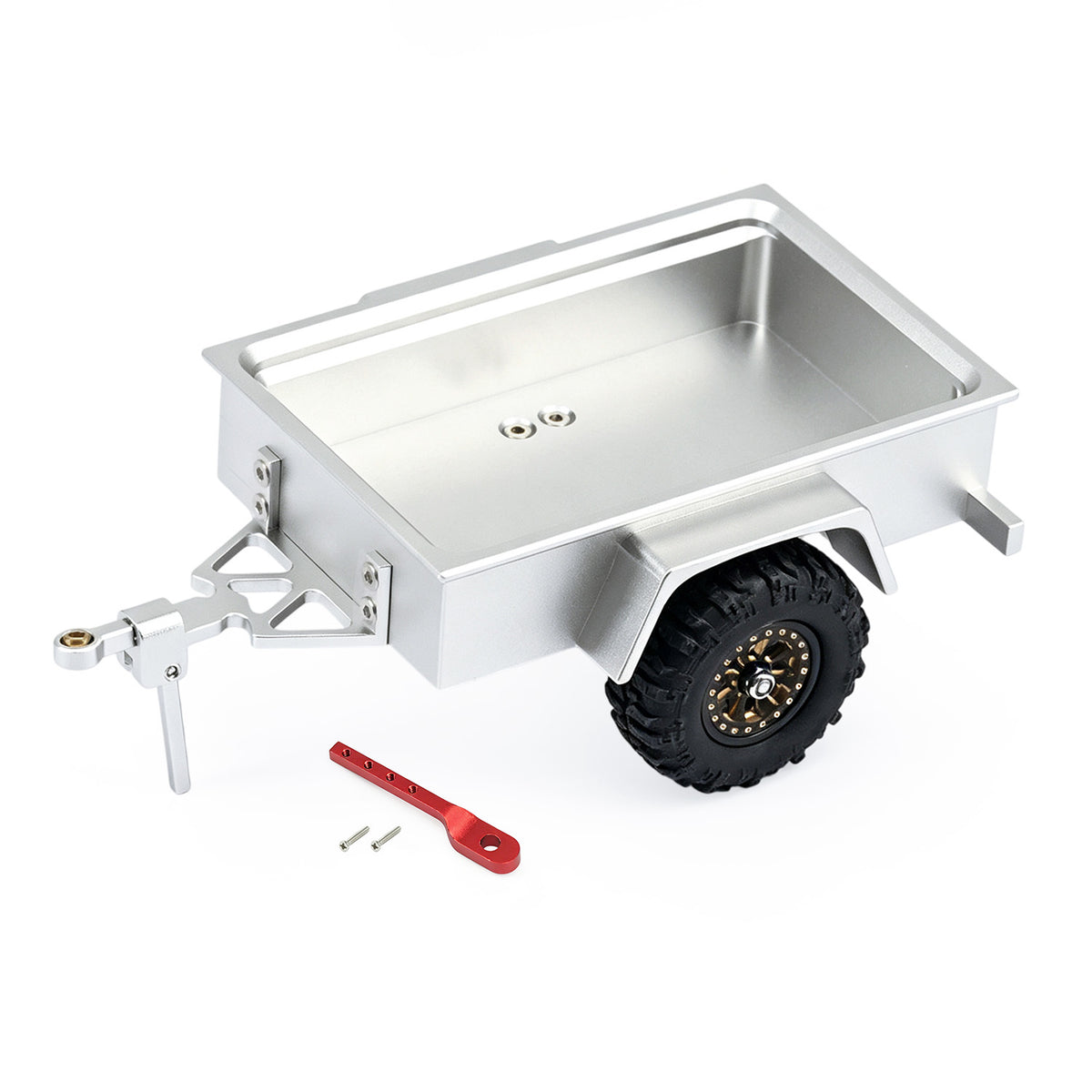 Hobbydetails Aluminum Trailer For 1:30 SCX30 Crawler Cars
