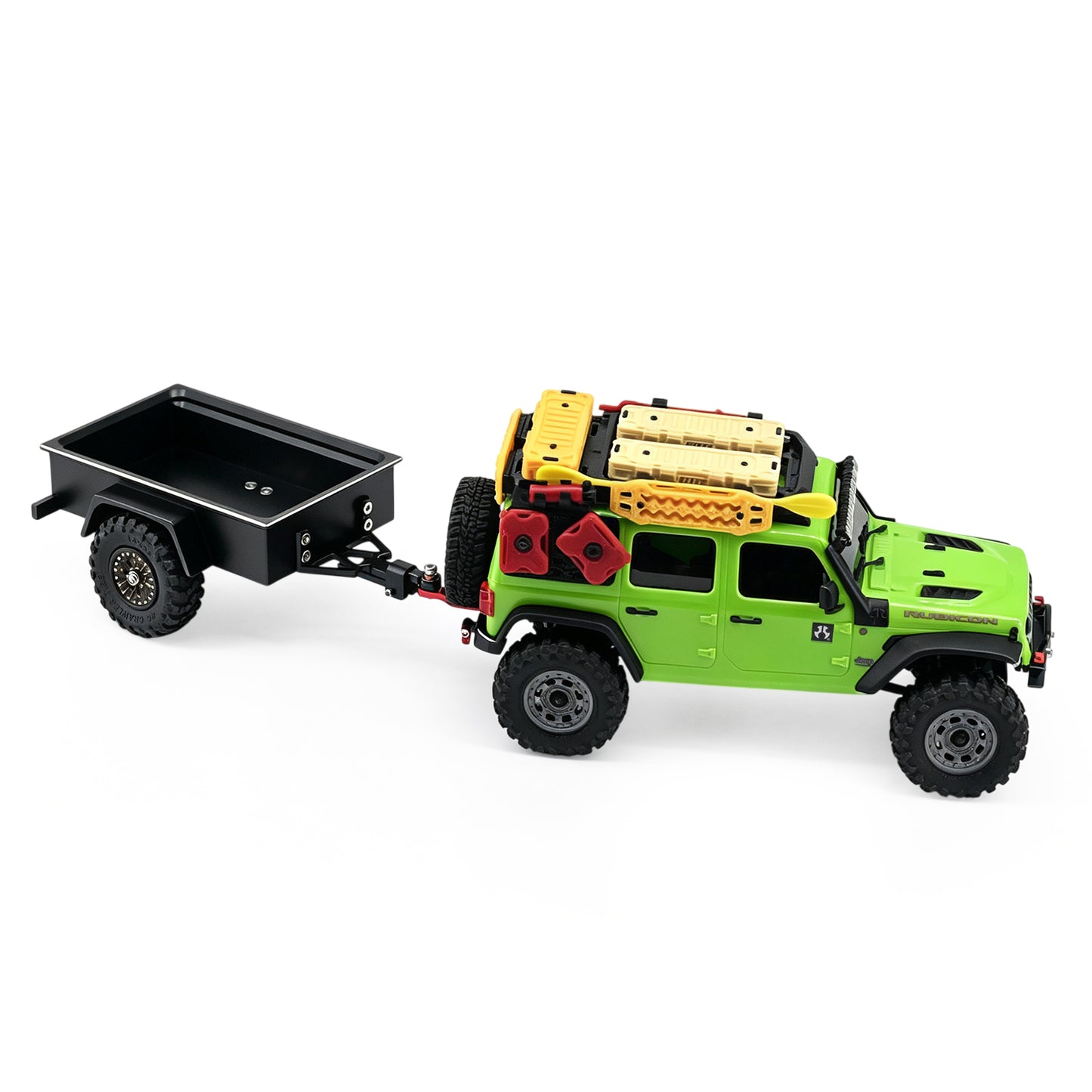 Hobbydetails Aluminum Trailer For 1:30 SCX30 Crawler Cars