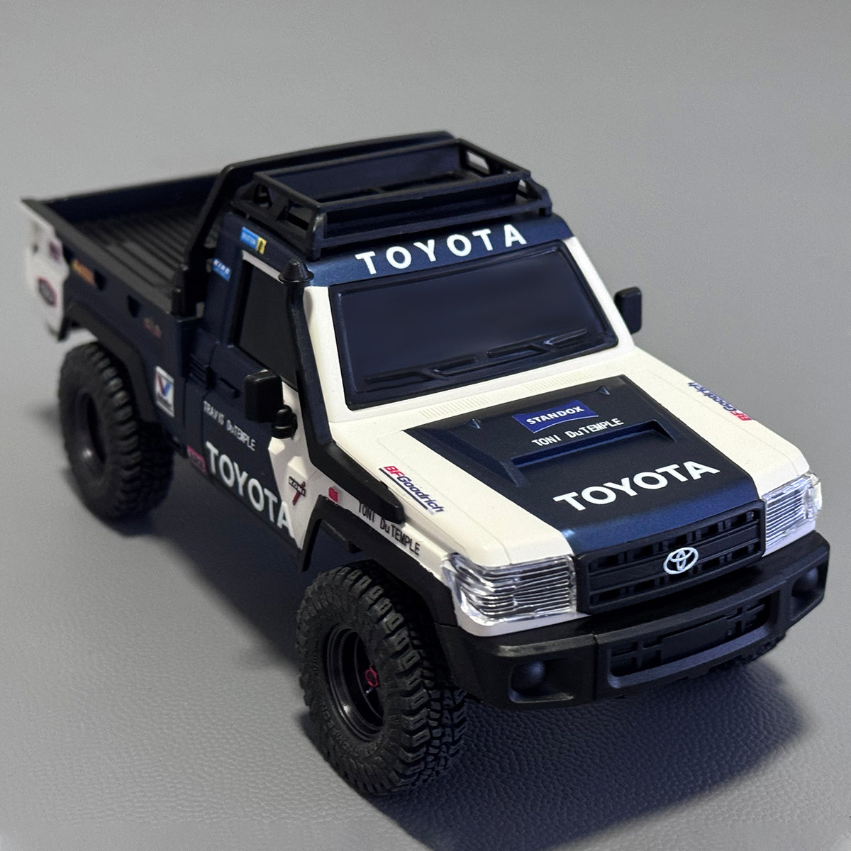 Hobbydetails 1/30 Big Size Toyota UV Sticker for Land Cruiser LC79 body fit for SCX30 Cars