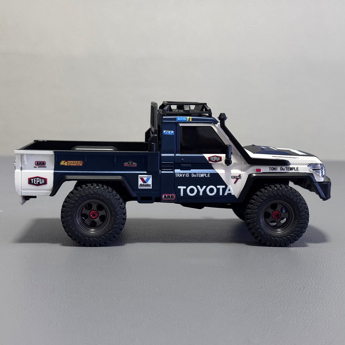 Hobbydetails 1/30 Big Size Toyota UV Sticker for Land Cruiser LC79 body fit for SCX30 Cars
