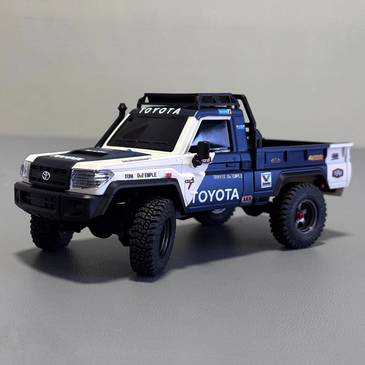 Hobbydetails 1/30 Big Size Toyota UV Sticker for Land Cruiser LC79 body fit for SCX30 Cars