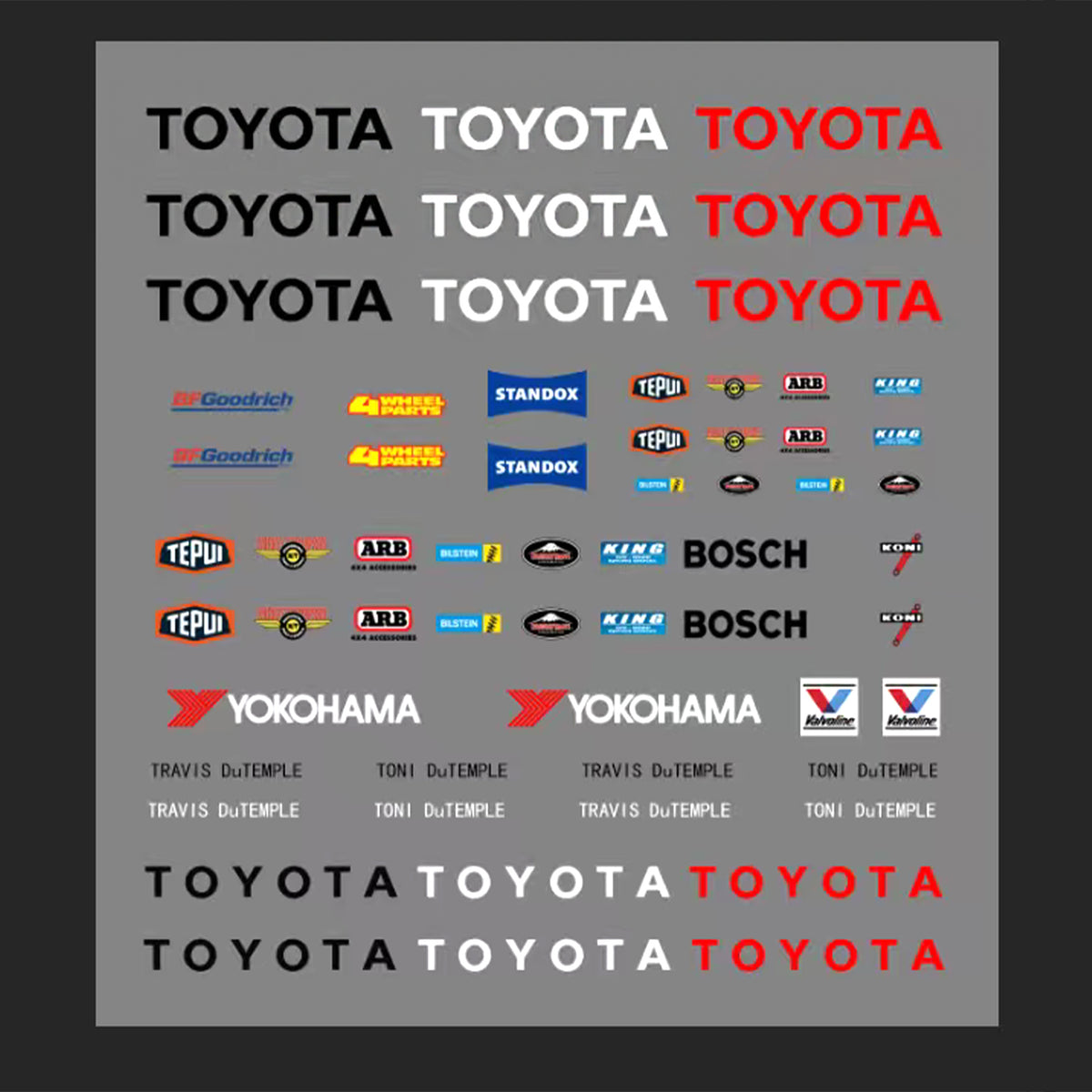 Hobbydetails LC79 Hard Body /LC79 Sticker/Roof Tent Camping Accessory for SCX30