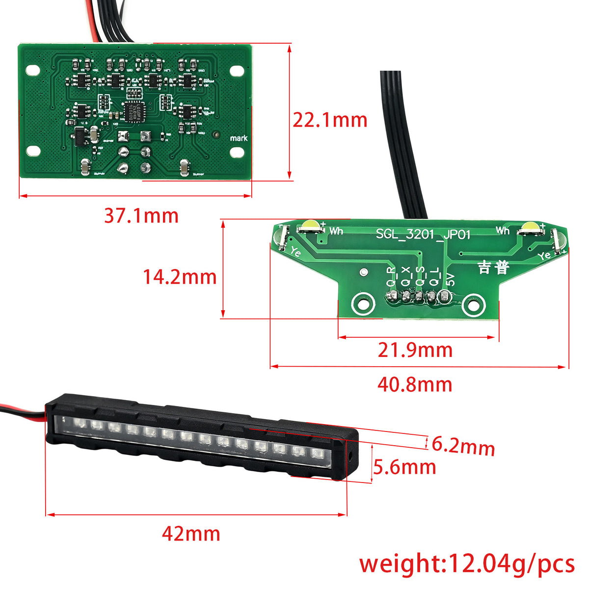 Review RGB Light Hobbydetails 7-Color 12-Mode RGB Sequential LED Light Set for SCX30 Jeep Wrangler JLU(Only Fit for only Stock Jeep Body)