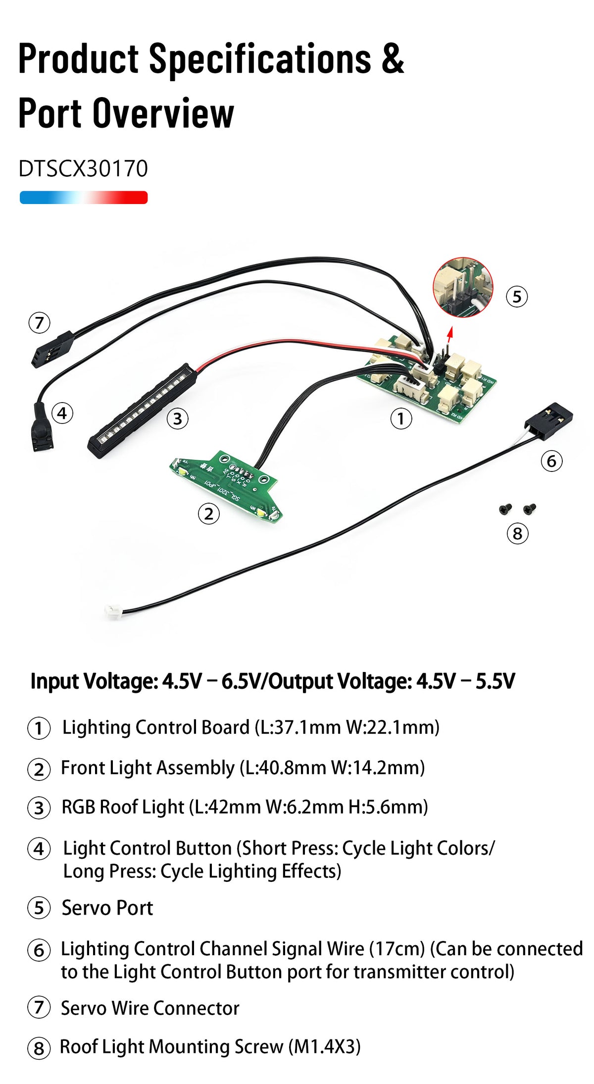 Review RGB Light Hobbydetails 7-Color 12-Mode RGB Sequential LED Light Set for SCX30 Jeep Wrangler JLU(Only Fit for only Stock Jeep Body)