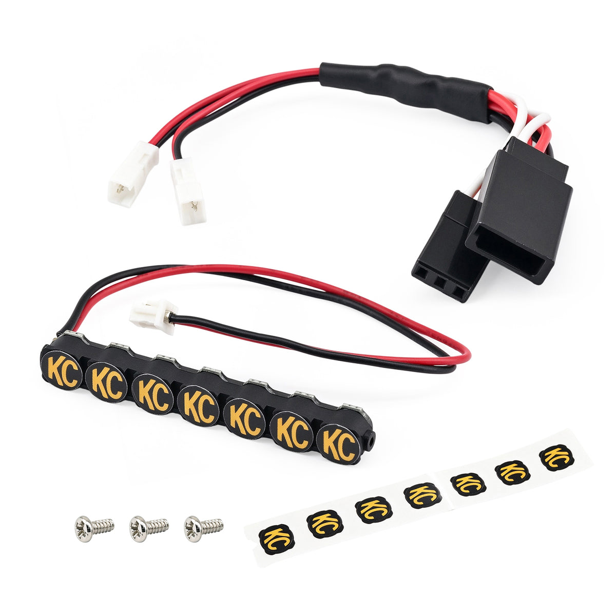 Hobbydetails Newest Aluminum Case KC LED Light for Axial SCX30 Green Tacoma Rock Crawler Car Yellow