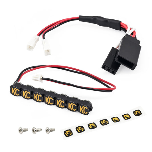 Hobbydetails Newest Aluminum Case KC LED Light for Axial SCX30 Green Tacoma Rock Crawler Car Yellow