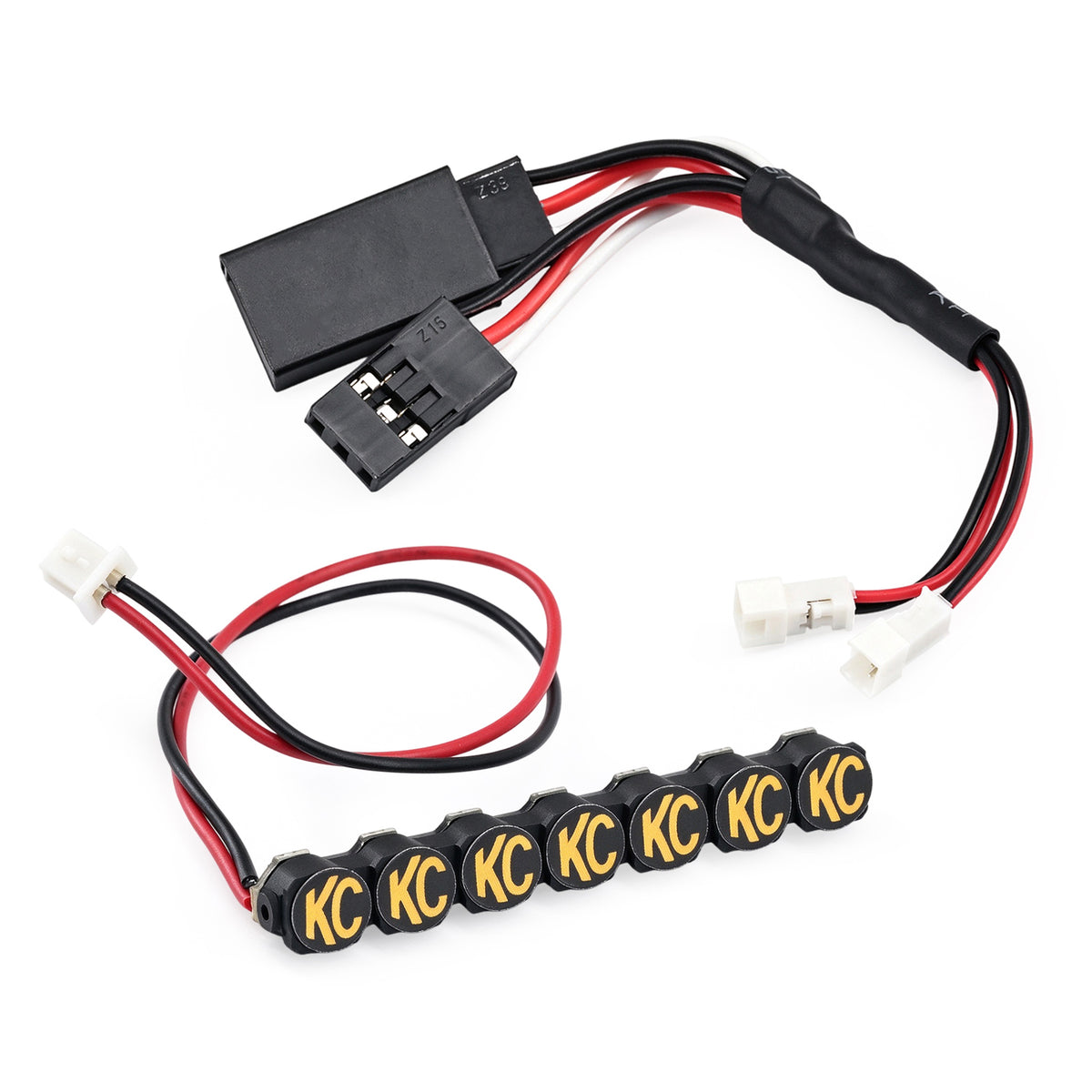 Hobbydetails Newest Aluminum Case KC LED Light for Axial SCX30 Green Tacoma Rock Crawler Car Yellow