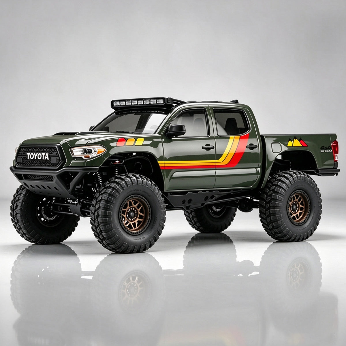 Hobbydetails Plain Decal Sticker Style for SCX30 Tacoma
