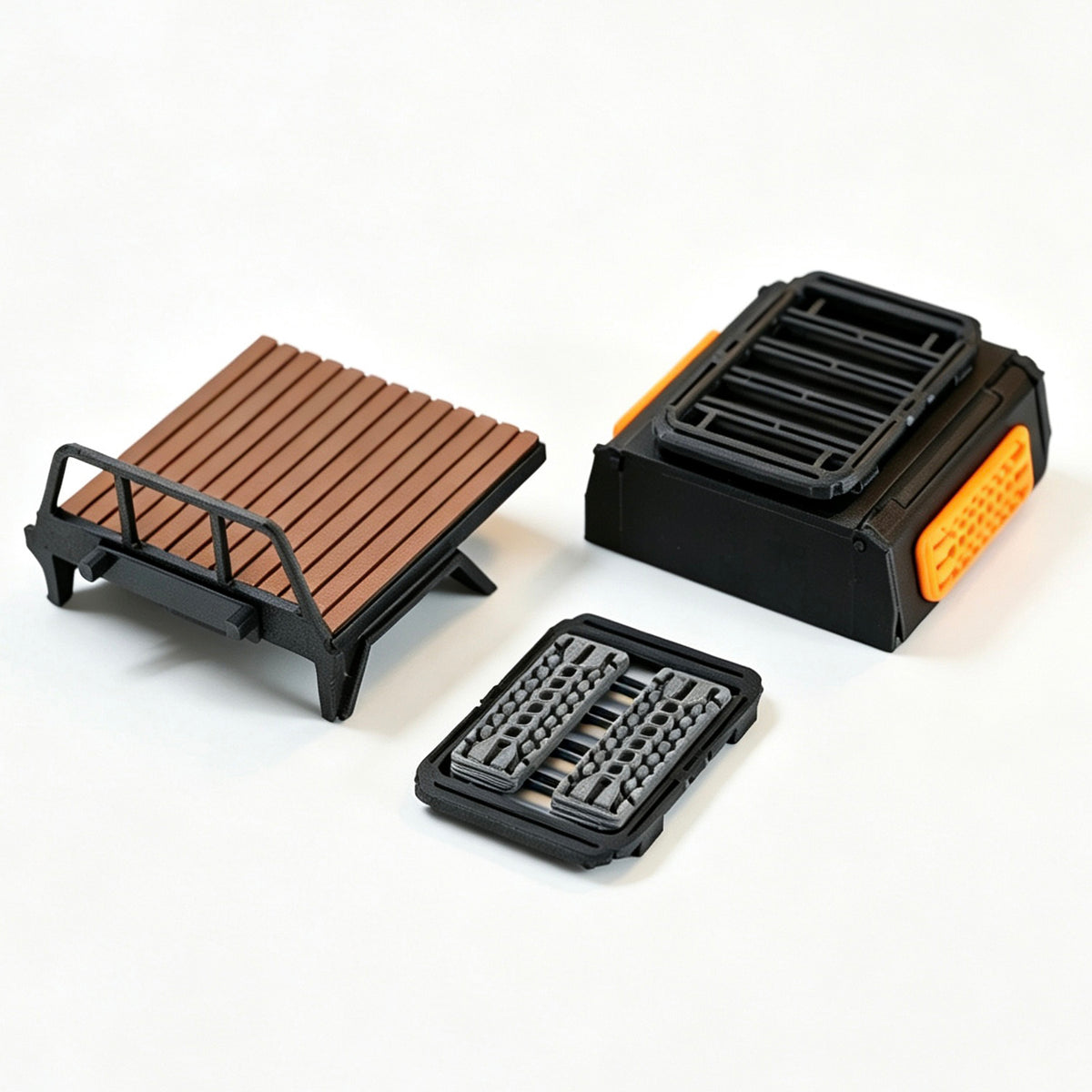 HobbyDetails Magnetic Bed and Topper Set for SCX30 Tacoma