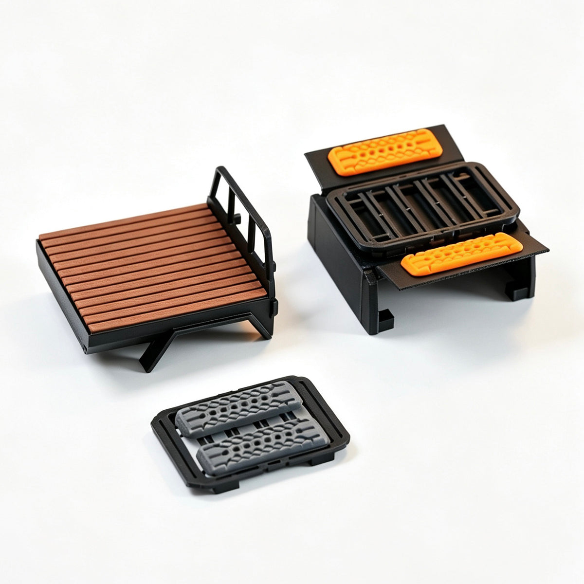 HobbyDetails Magnetic Bed and Topper Set for SCX30 Tacoma