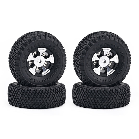 HobbyDetails 11.5×29.5mm Wheels and Tires for SCX30 Tacoma RC Crawler
