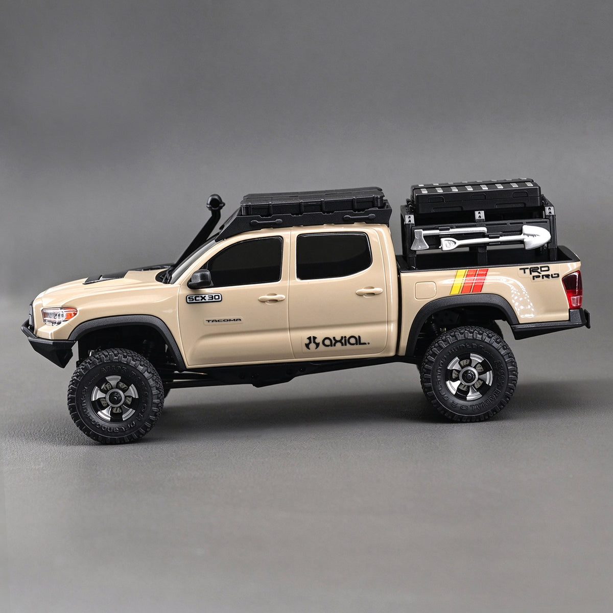 HobbyDetails 11.5×29.5mm Wheels and Tires for SCX30 Tacoma RC Crawler
