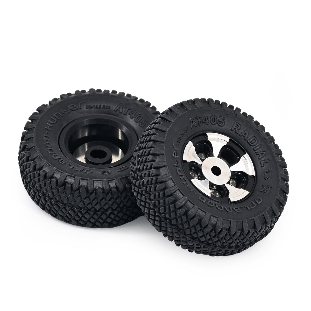 HobbyDetails 11.5×29.5mm Wheels and Tires for SCX30 Tacoma RC Crawler