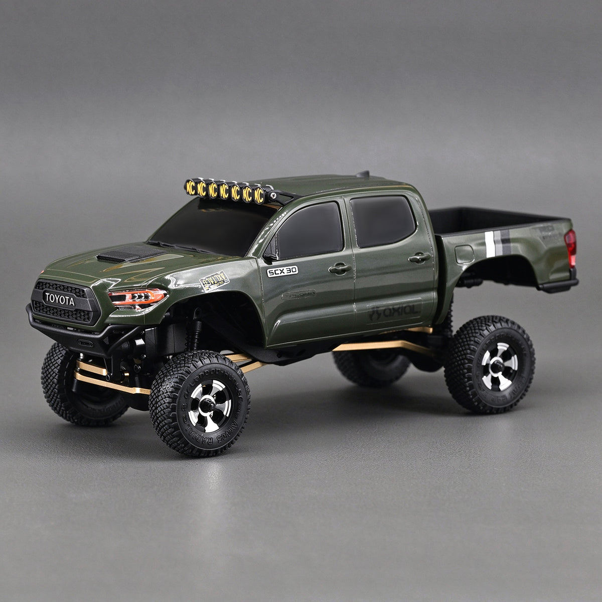 HobbyDetails 11.5×29.5mm Wheels and Tires for SCX30 Tacoma RC Crawler