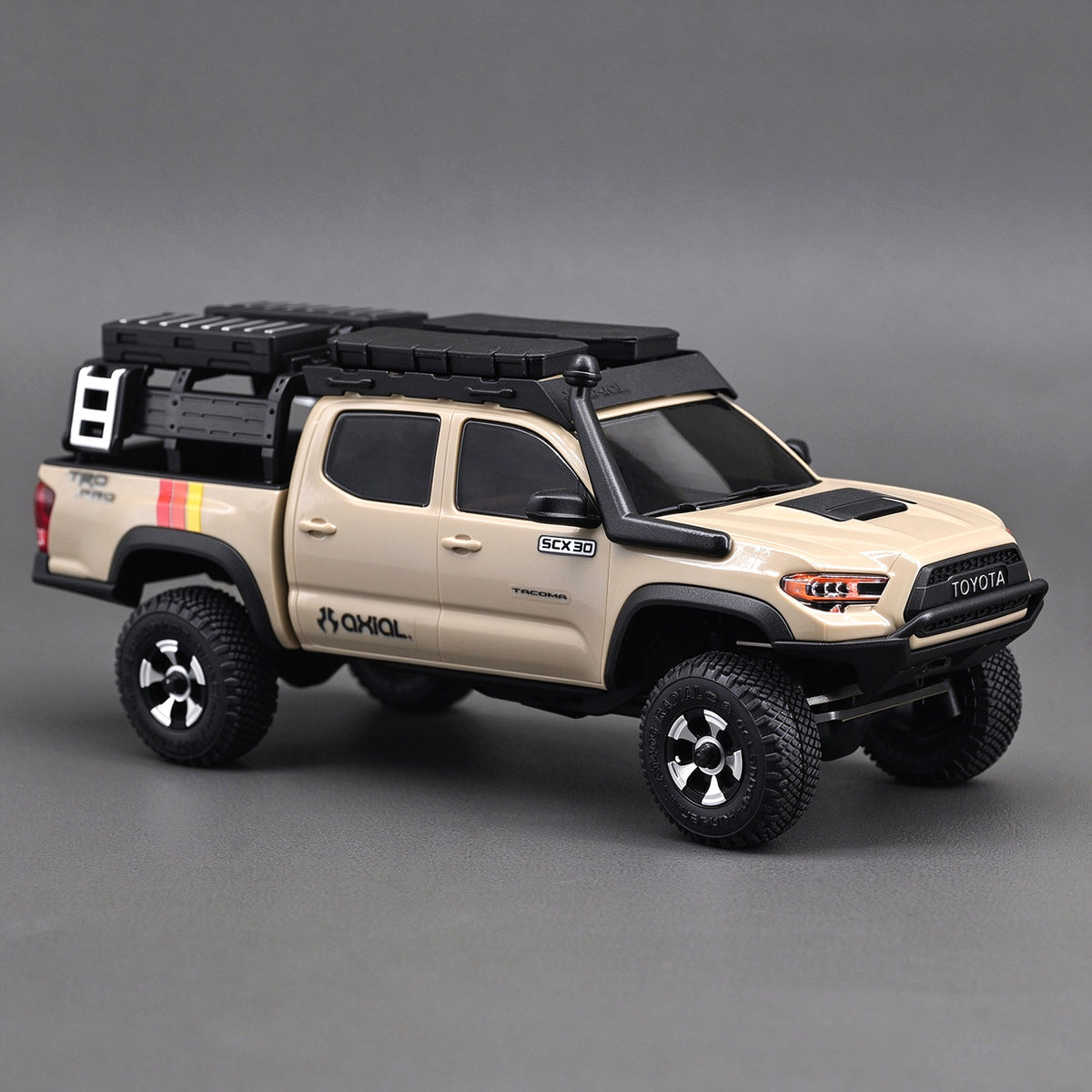 HobbyDetails 11.5×29.5mm Wheels and Tires for SCX30 Tacoma RC Crawler