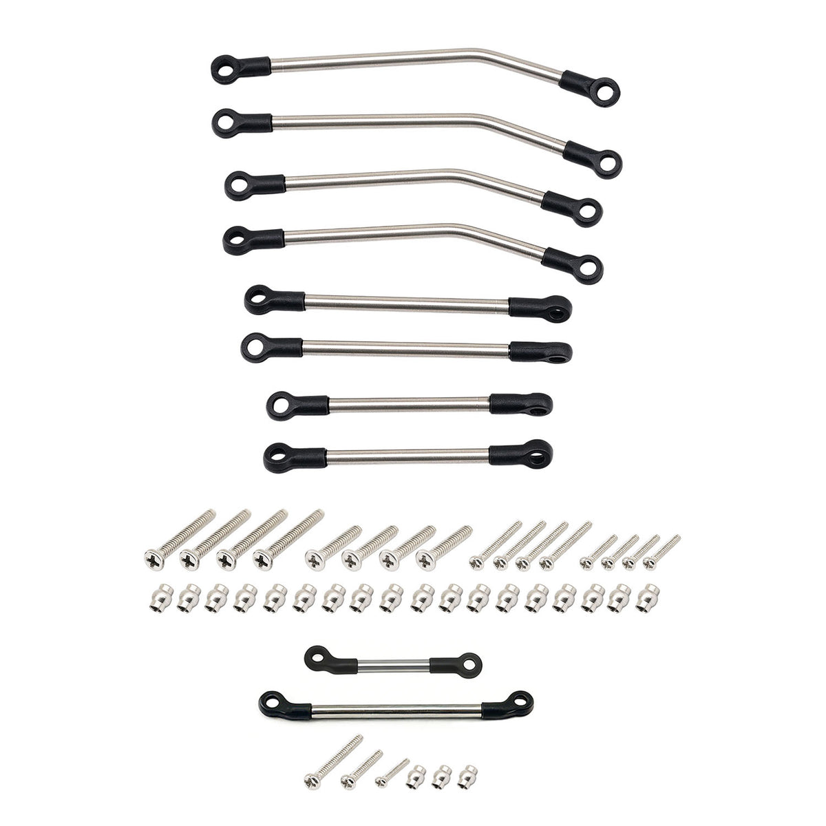 Hobbydetails Stainless Steel Chassis Links Steel Steering Links  For SCX30 Tacoma