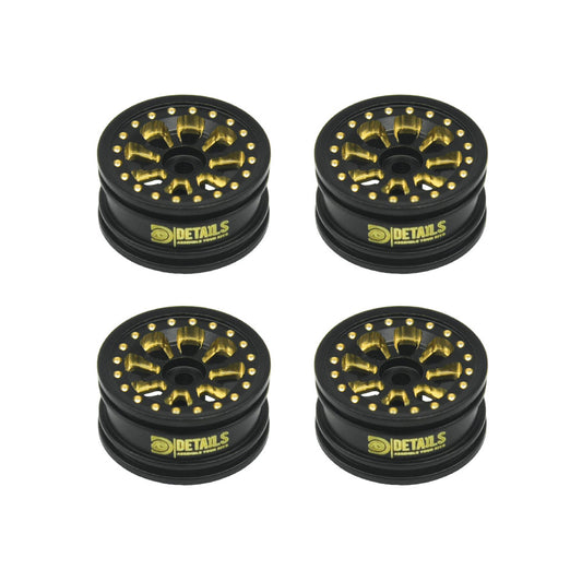 Hobby Details Brass 0.7" Wheel  for SCX30 Cars Upgrade Parts 4pcs/set