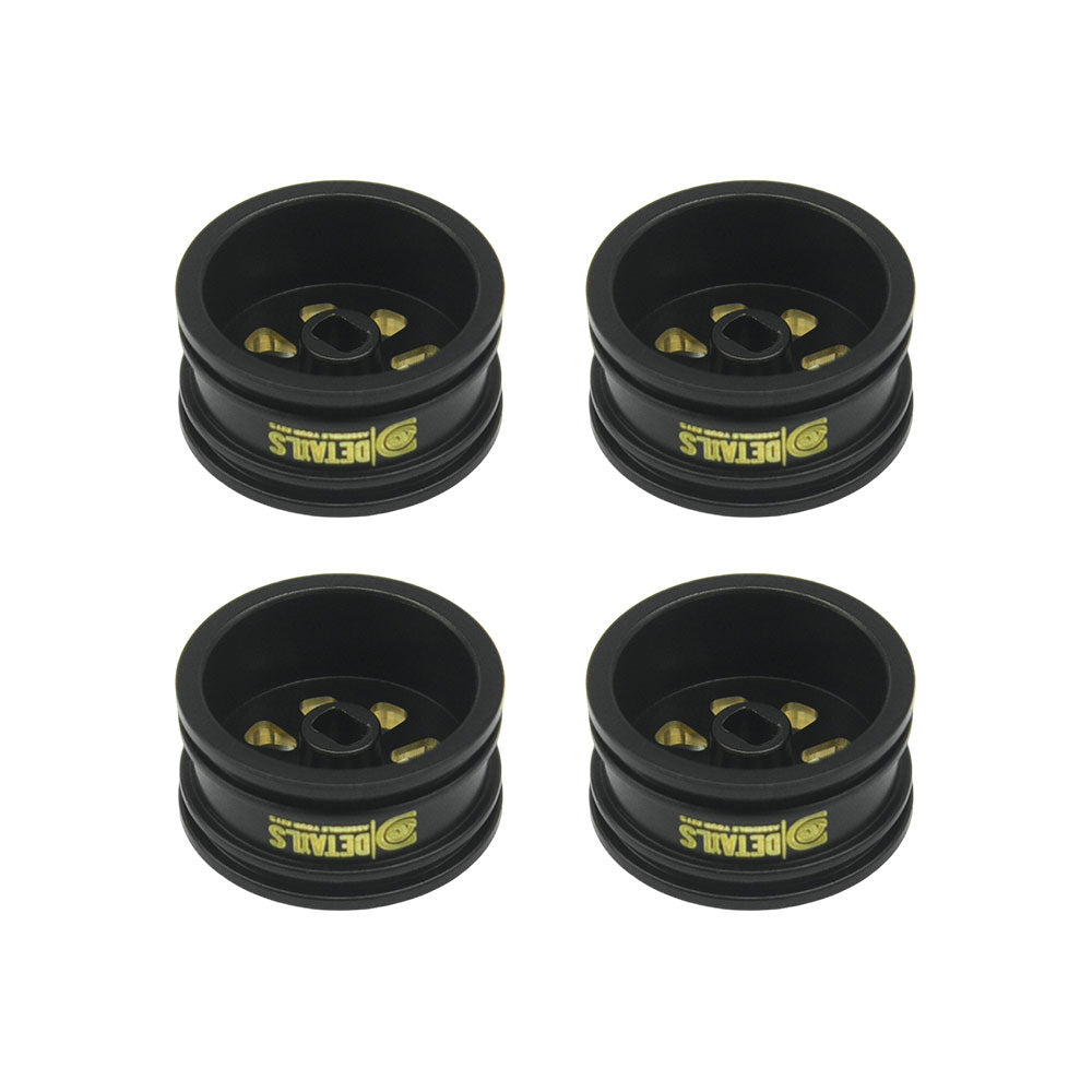 Hobby Details Brass 0.7" Wheel  for SCX30 Cars Upgrade Parts 4pcs/set