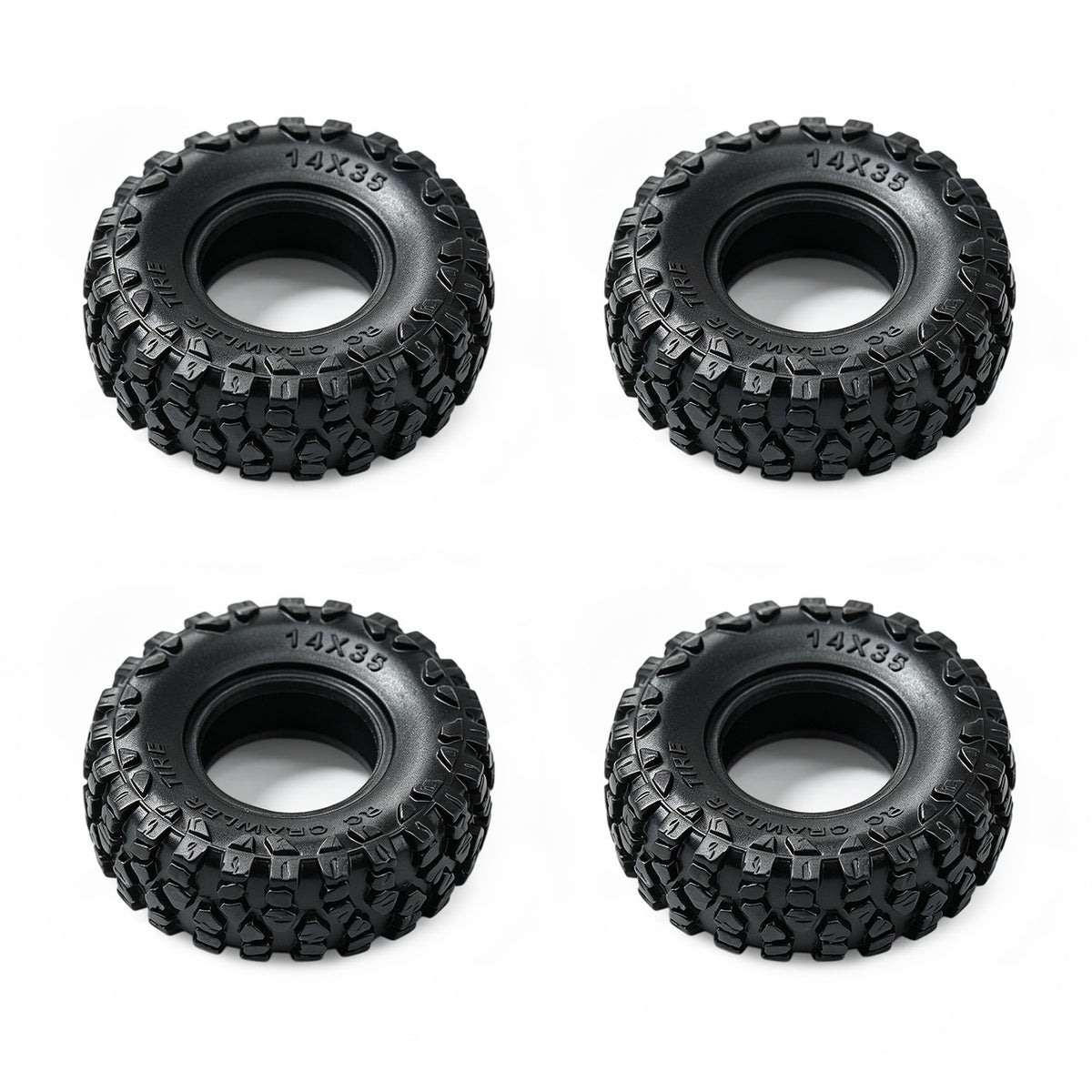 Hobby Details 0.7‘’ Wheel Tire with Foam for SCX30 Cars Upgrade Parts 4pcs/set