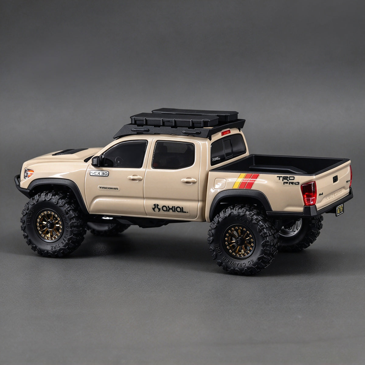 HobbyDetails 0.7" 14X35mm Tire ＆ Wheel for SCX30 Cars, Tacoma Bronze Cars, 4pcs/set