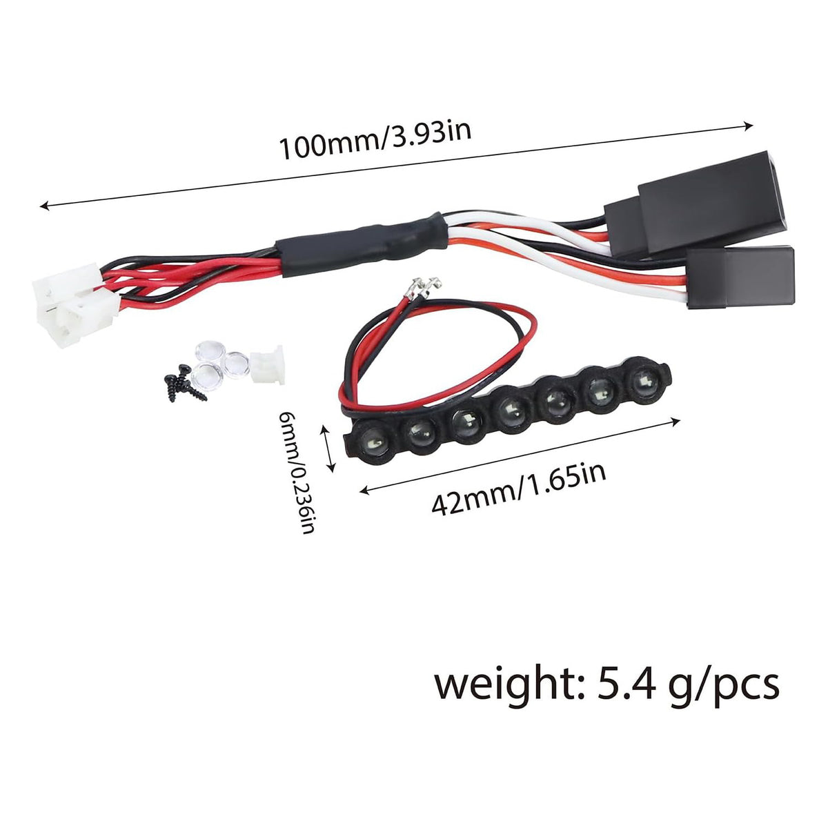 Hobby Details SCX30 lights Roof Lights Bumper Light Optional